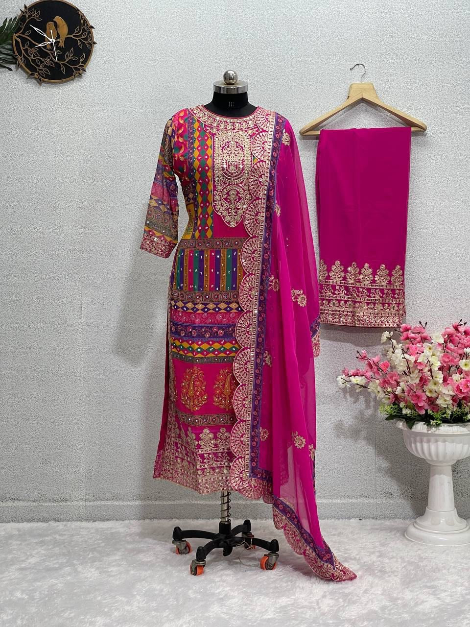 Designer Heavy Faux Georgette Pakistani Suit