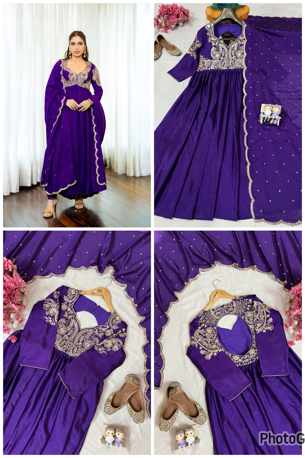 Designer Anarkali Gown with Elegant Dupatta