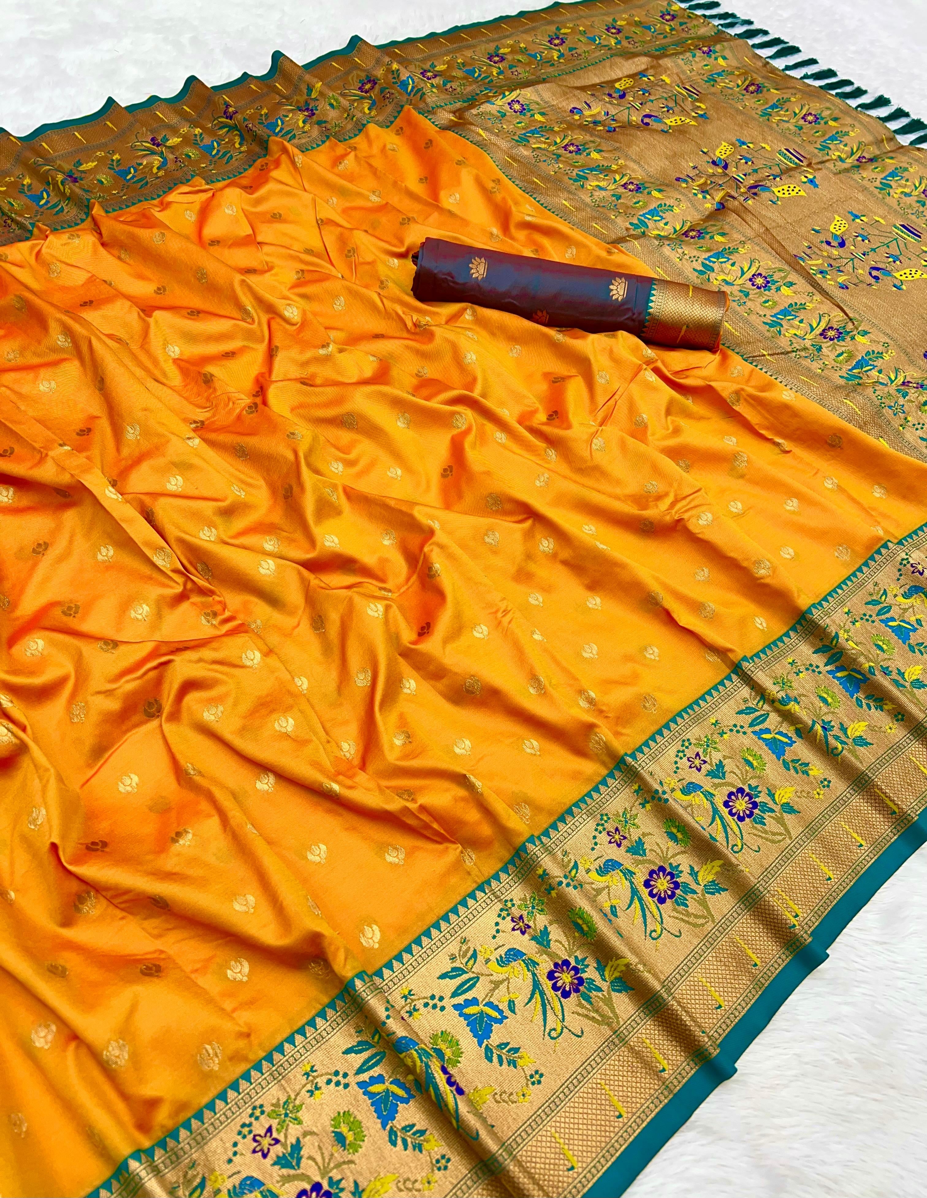 Premium Paithani Silk Saree