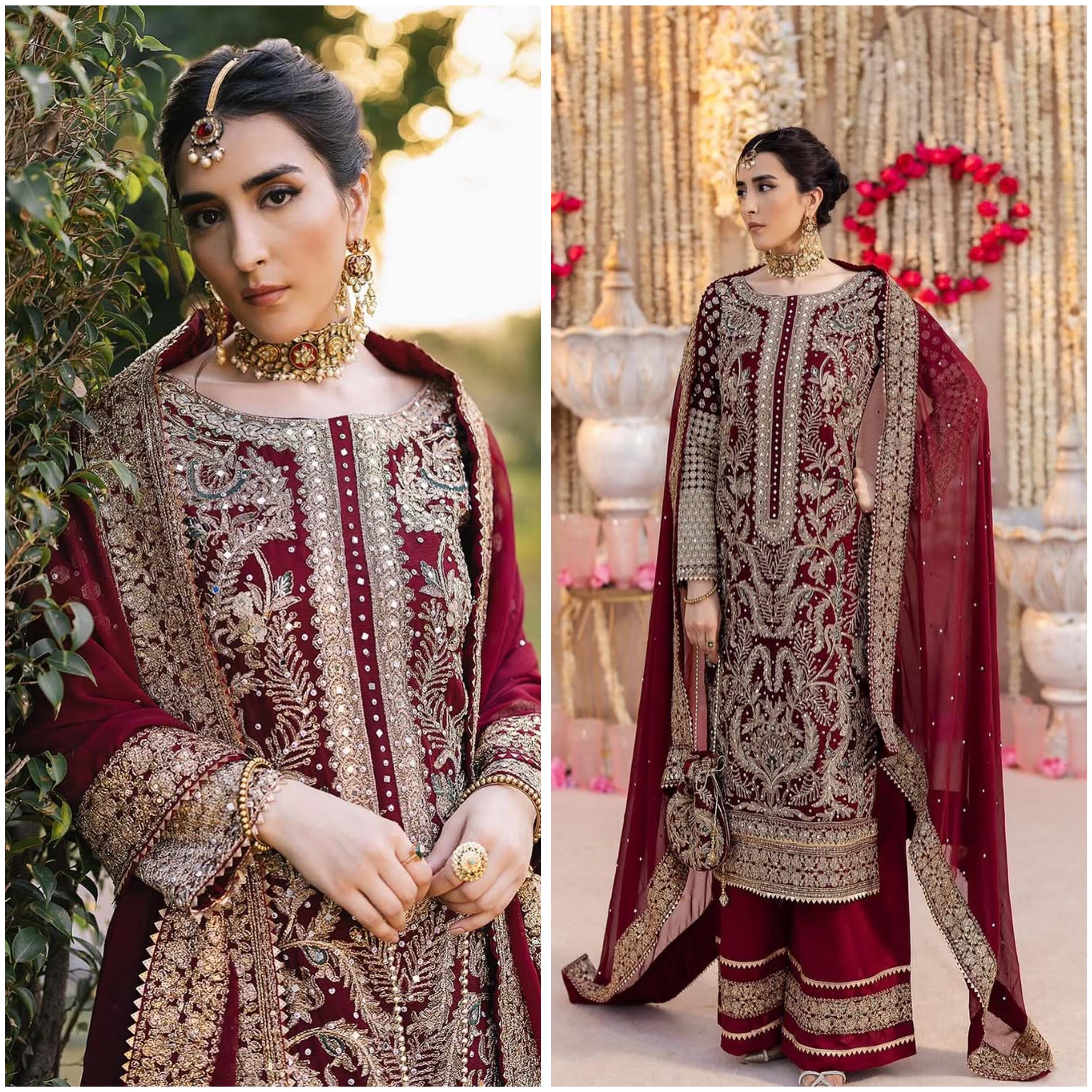 Designer Party Wear Top–Palazzo–Dupatta Set