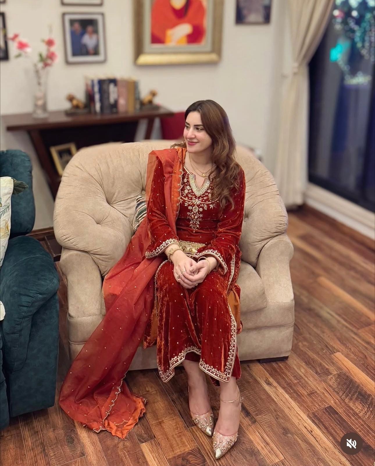 Designer Velvet 3-Piece Suit Set (Ready to Wear)