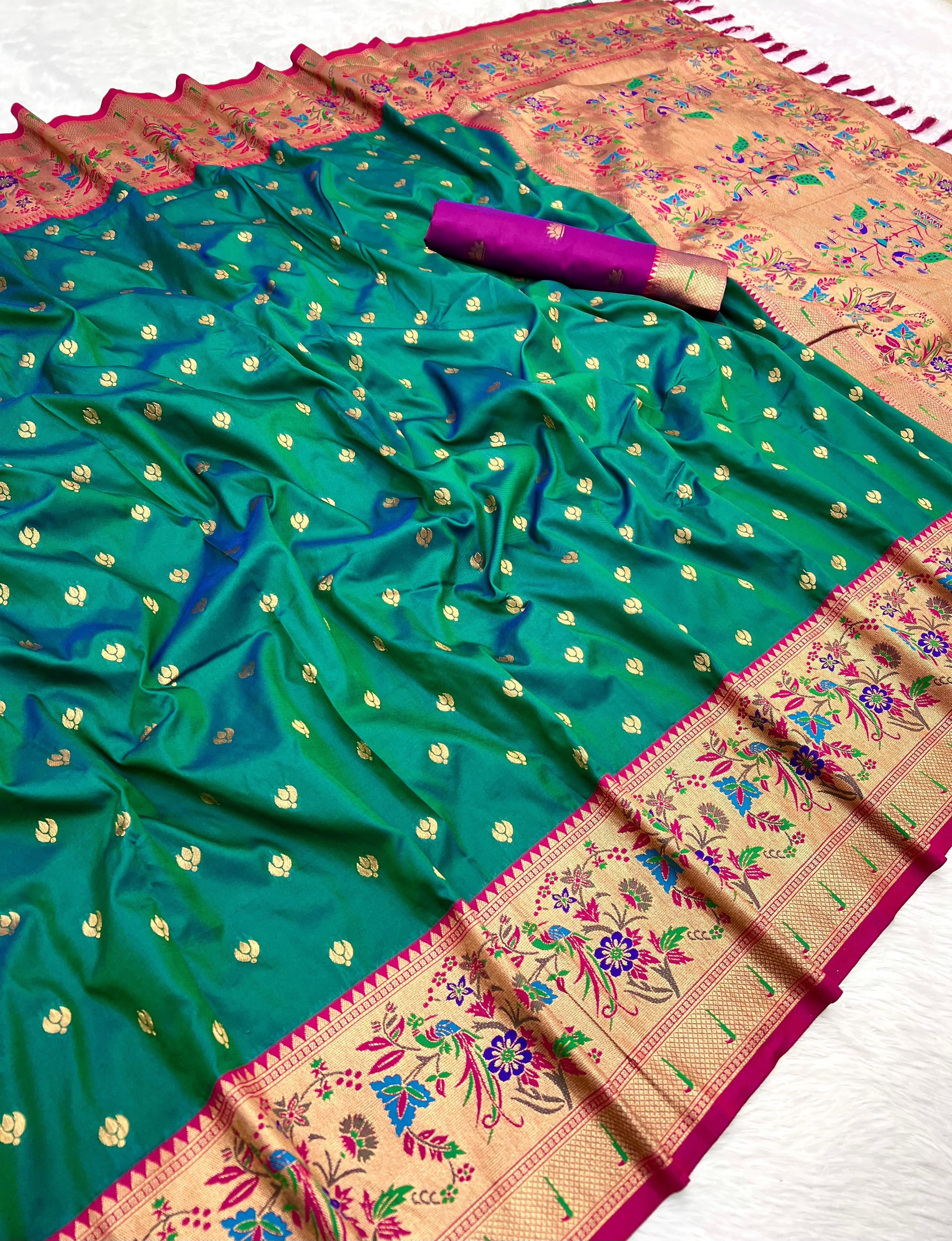 Premium Paithani Silk Saree
