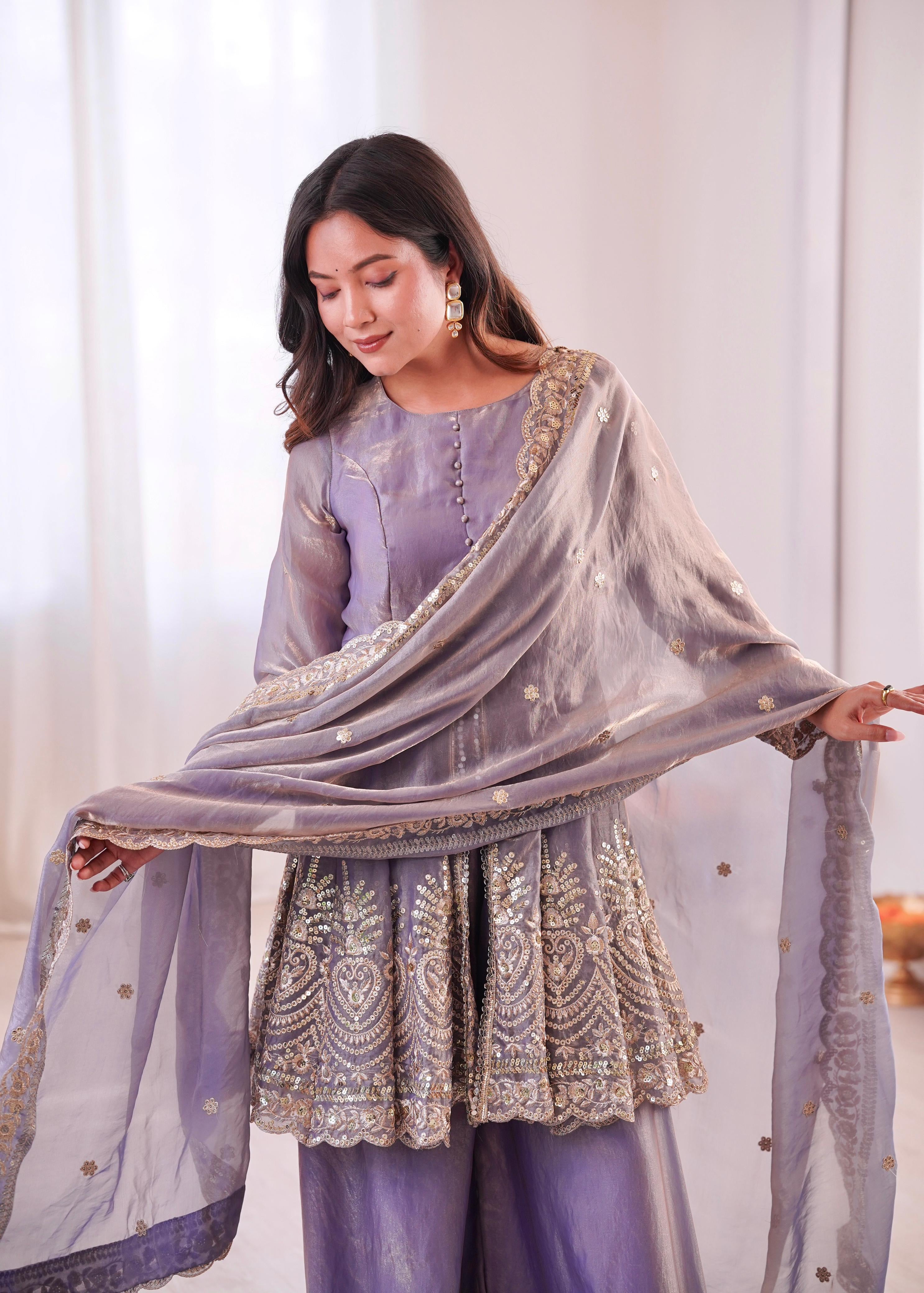 Designer Party Wear Plazzo Set