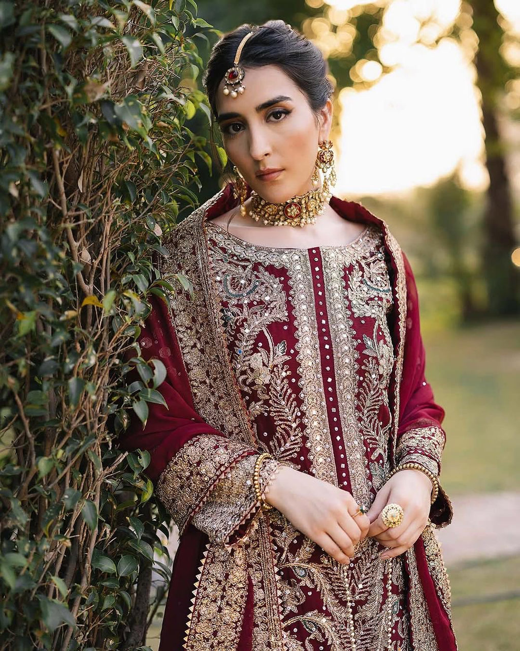 Designer Party Wear Top–Palazzo–Dupatta Set