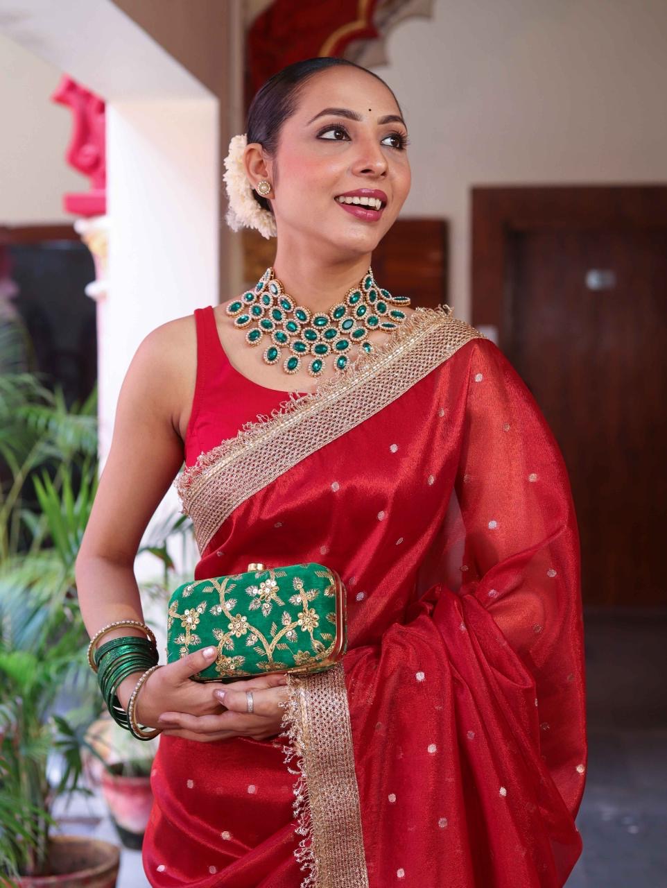 Maharani Tissue Saree
