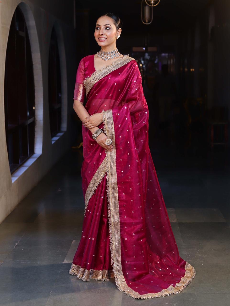 Maharani Tissue Saree