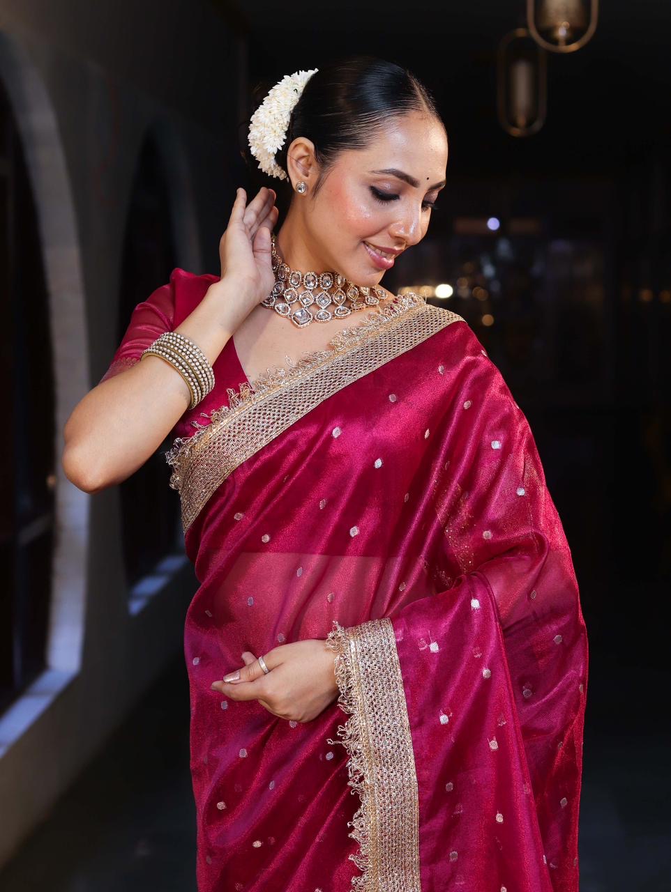 Maharani Tissue Saree
