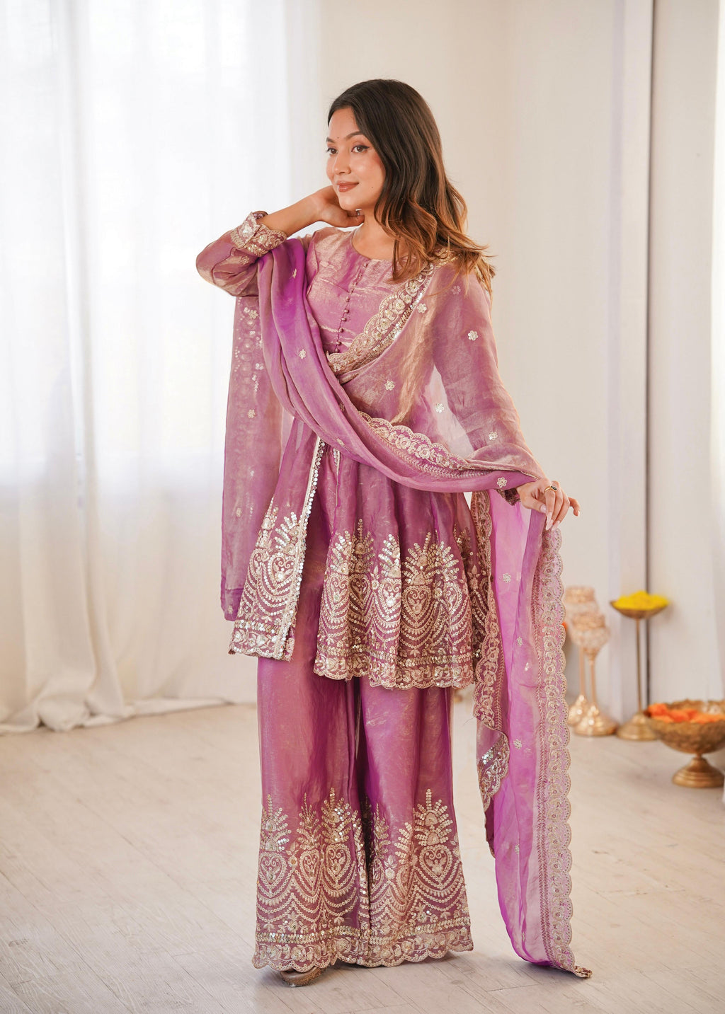 Designer Party Wear Plazzo Set