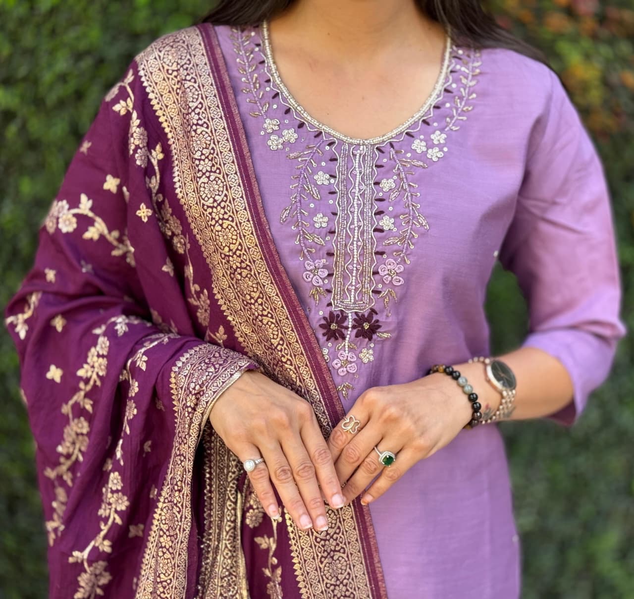 Designer Kurti Pant Dupatta Set