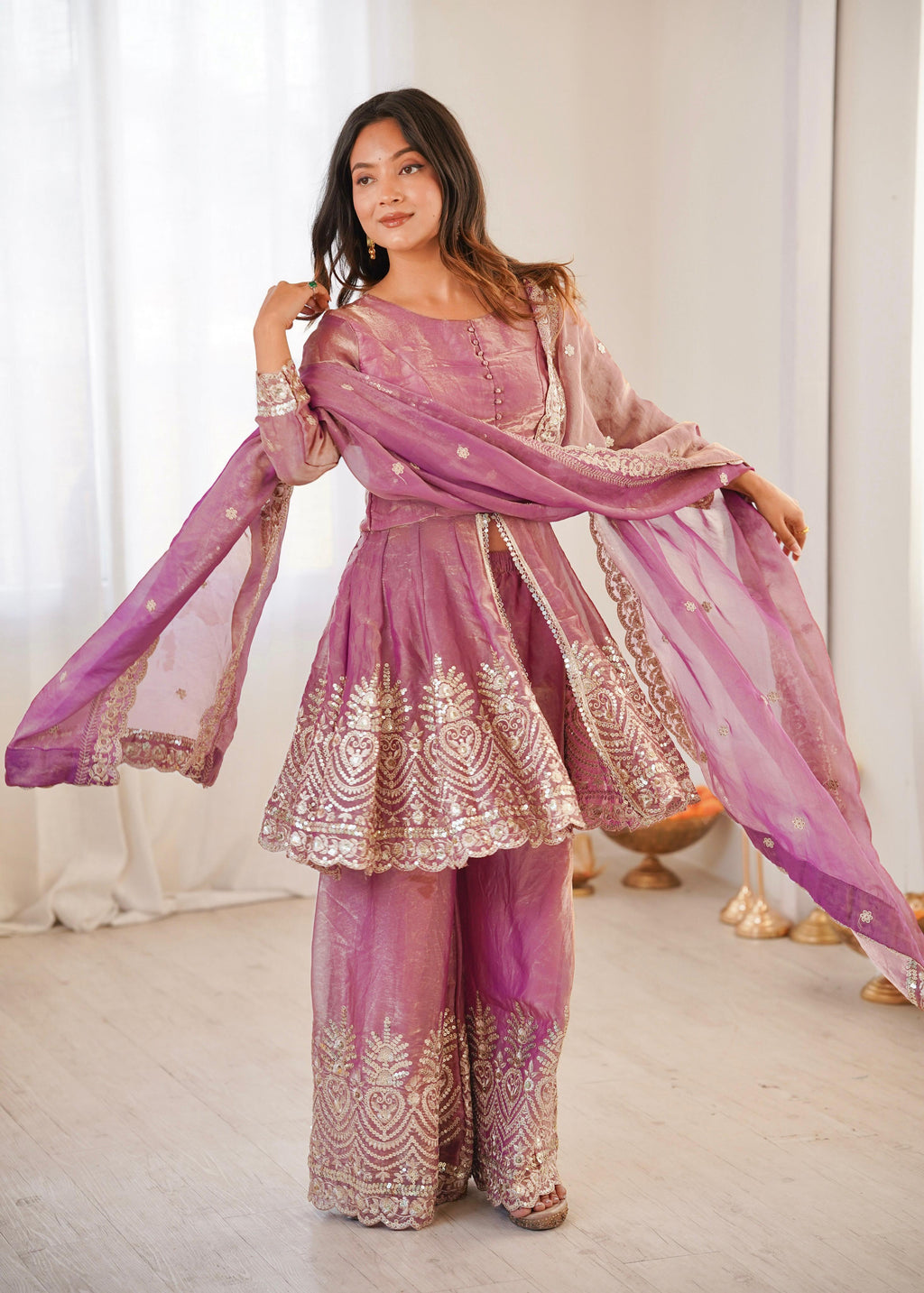 Designer Party Wear Plazzo Set
