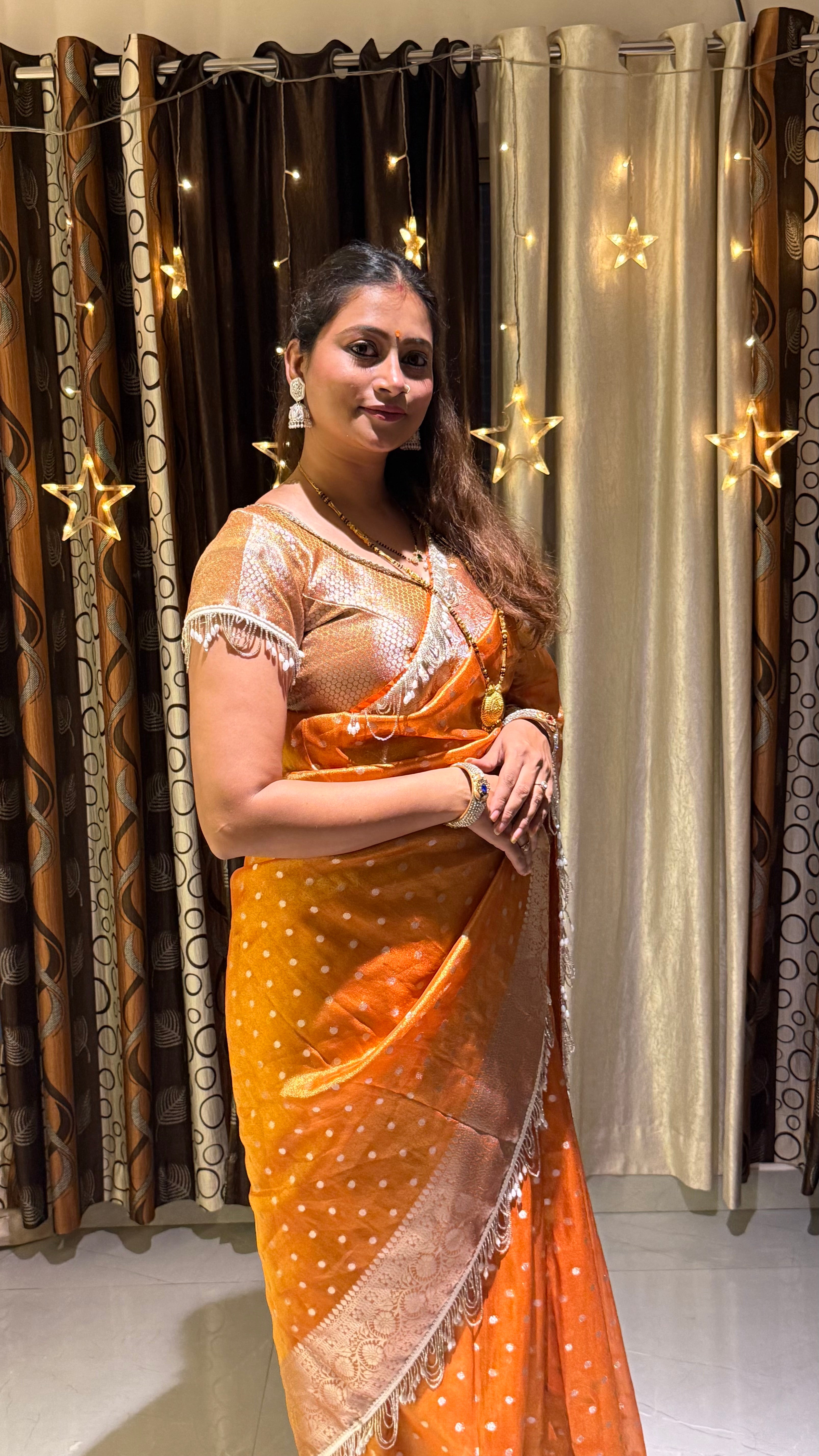 Designer Banarasi Tissue Silk Saree