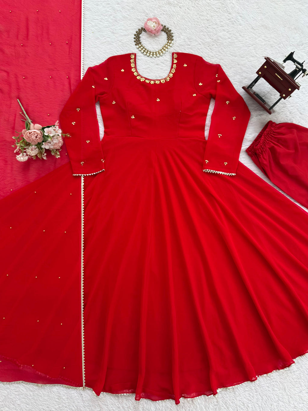 Designer Gown Set – Elegant Ethnic Wear