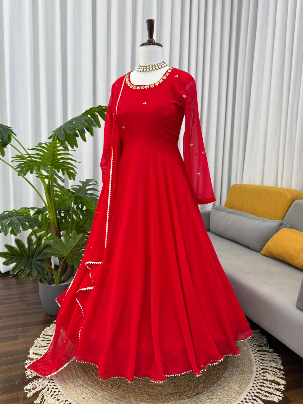 Designer Gown Set – Elegant Ethnic Wear