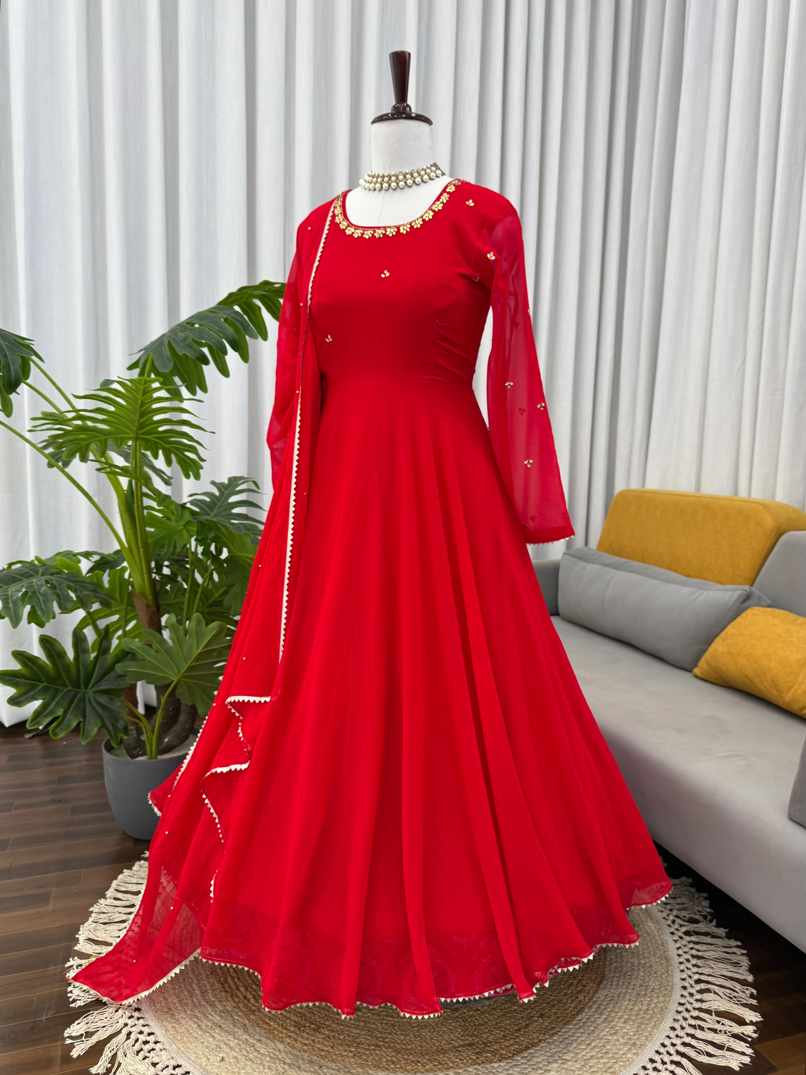 Designer Gown Set – Elegant Ethnic Wear