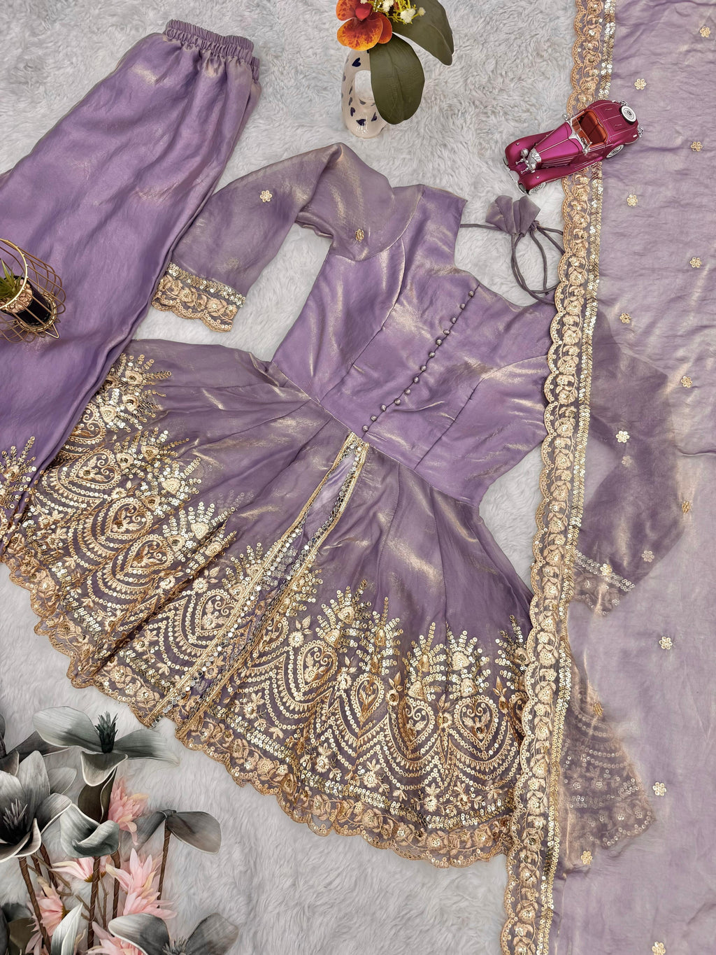 Designer Party Wear Plazzo Set