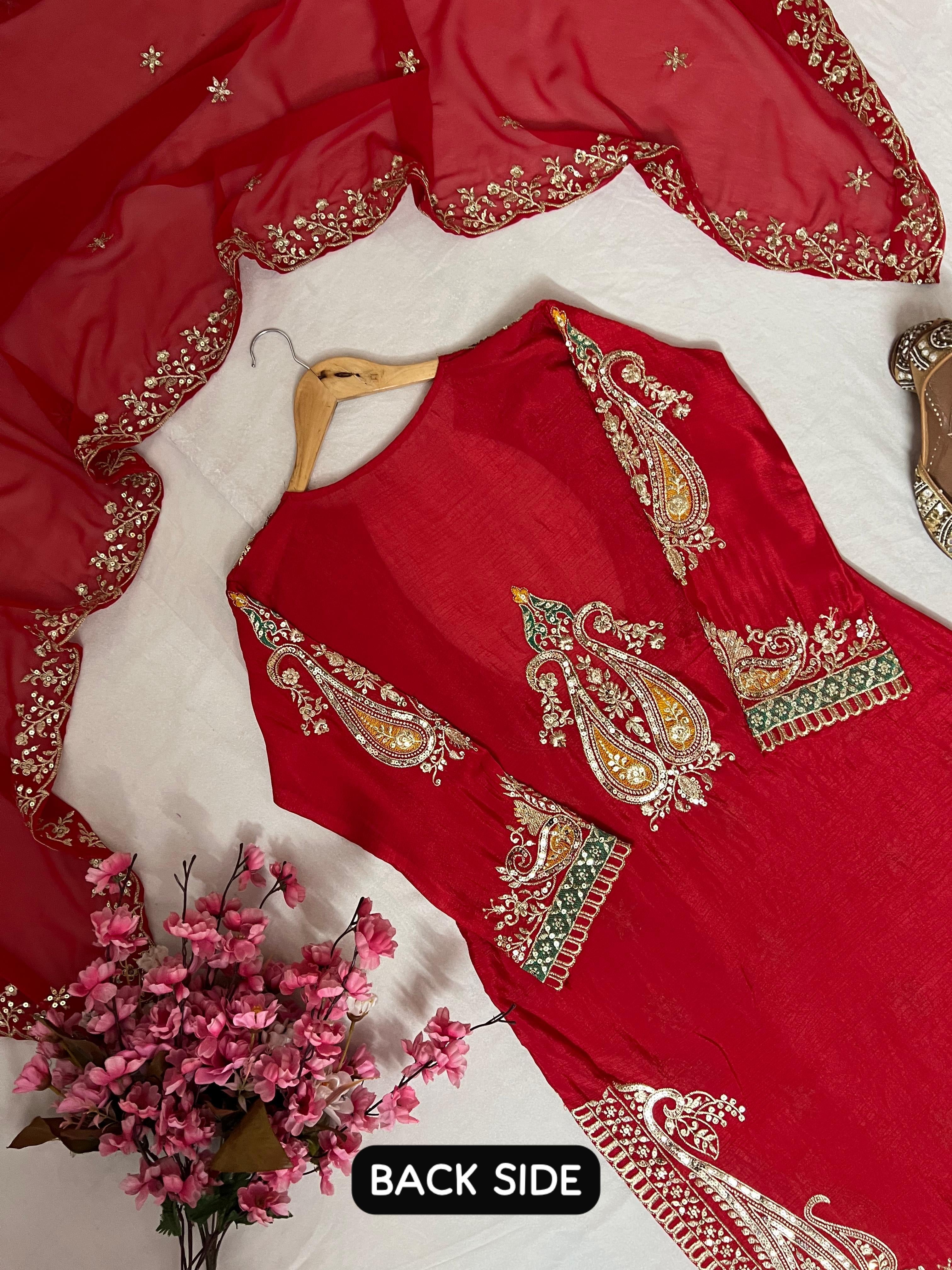 Newly Launched Kurti, Blouse, Pant & Dupatta Set