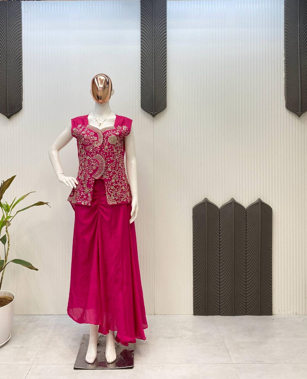 Indo-Western 3-Piece Dhoti Set