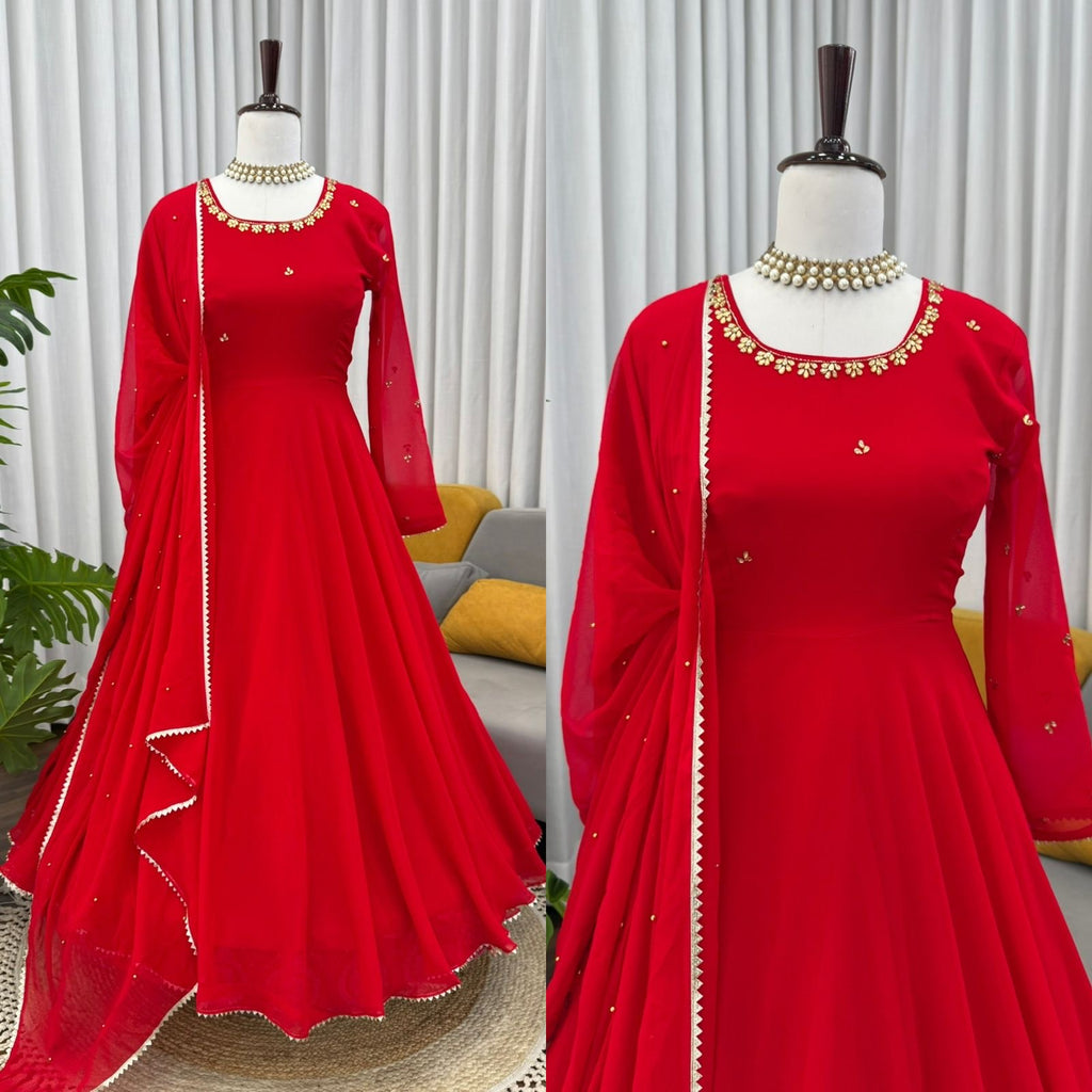 Designer Gown Set – Elegant Ethnic Wear