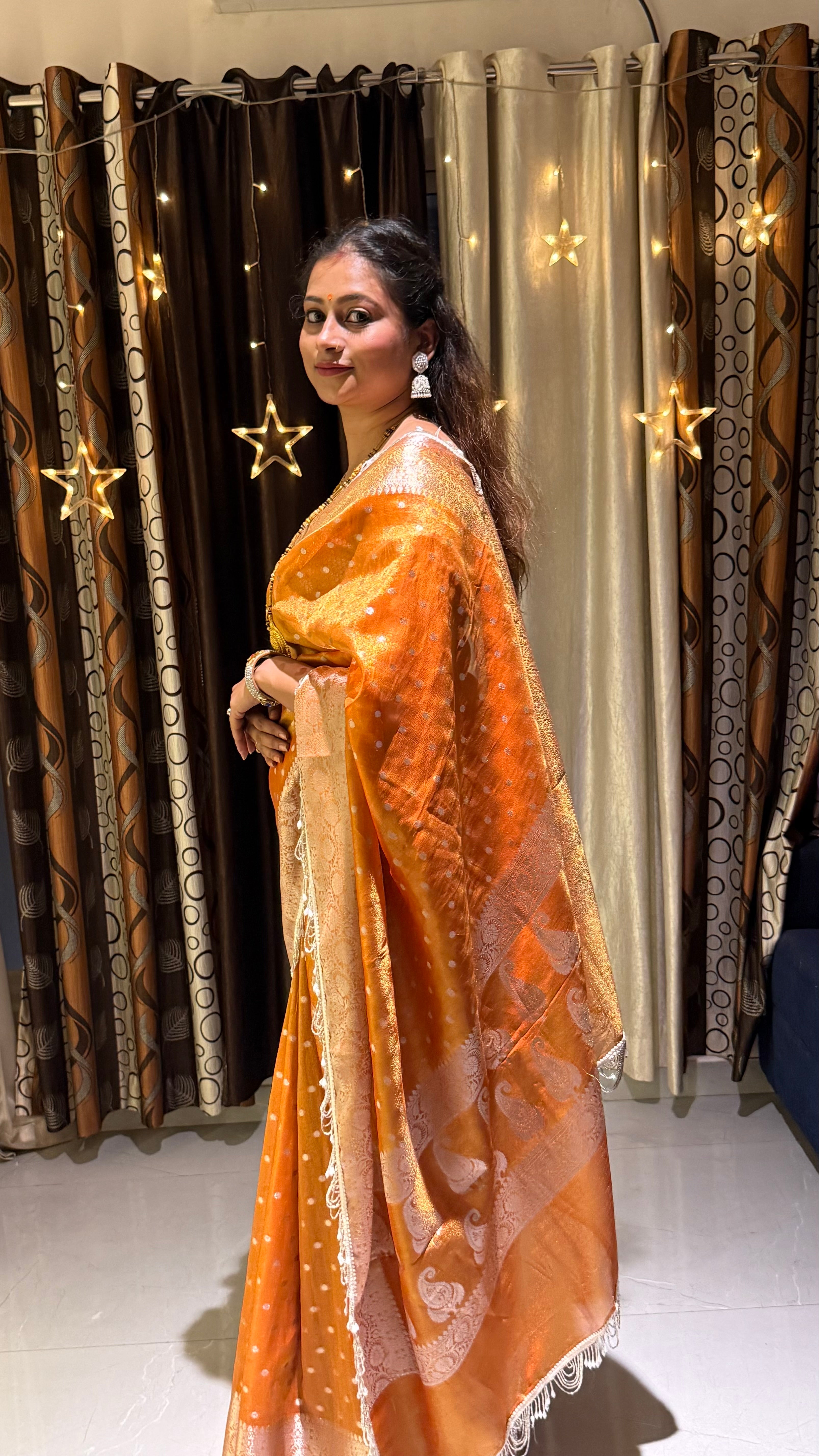 Designer Banarasi Tissue Silk Saree