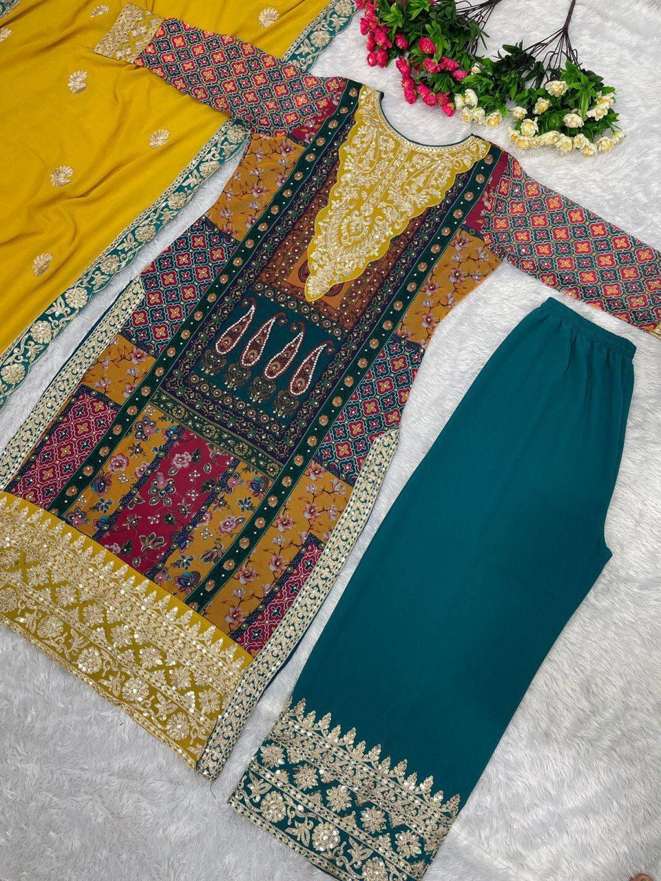 Designer Heavy Faux Georgette Pakistani Suit