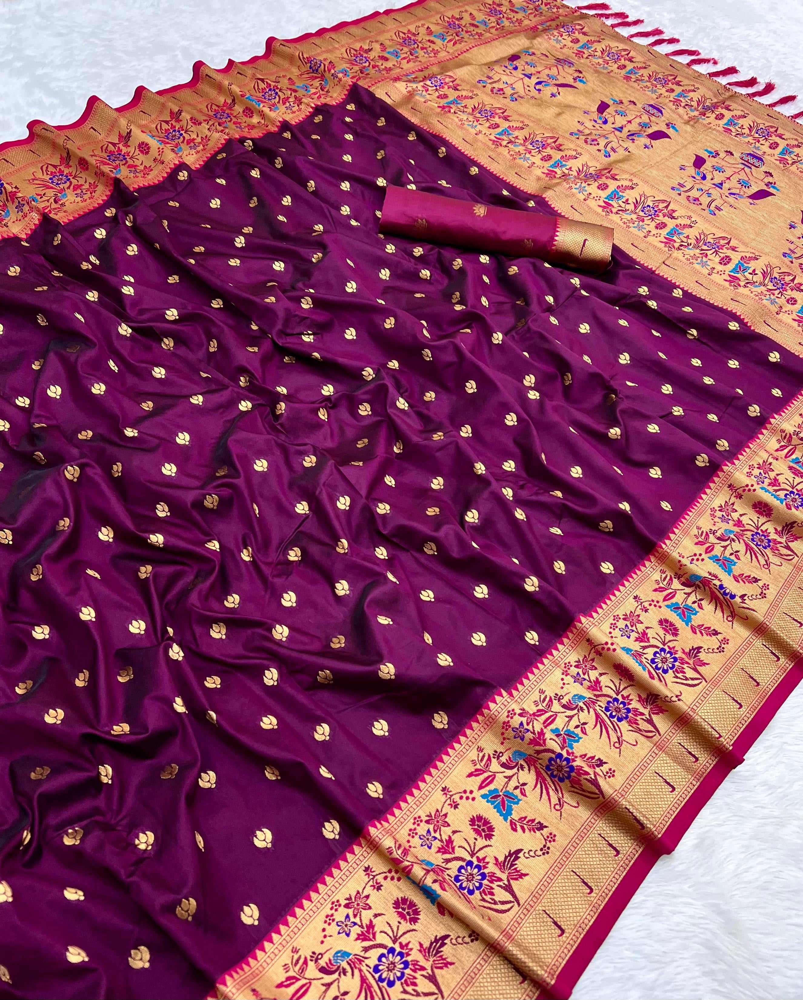 Premium Paithani Silk Saree