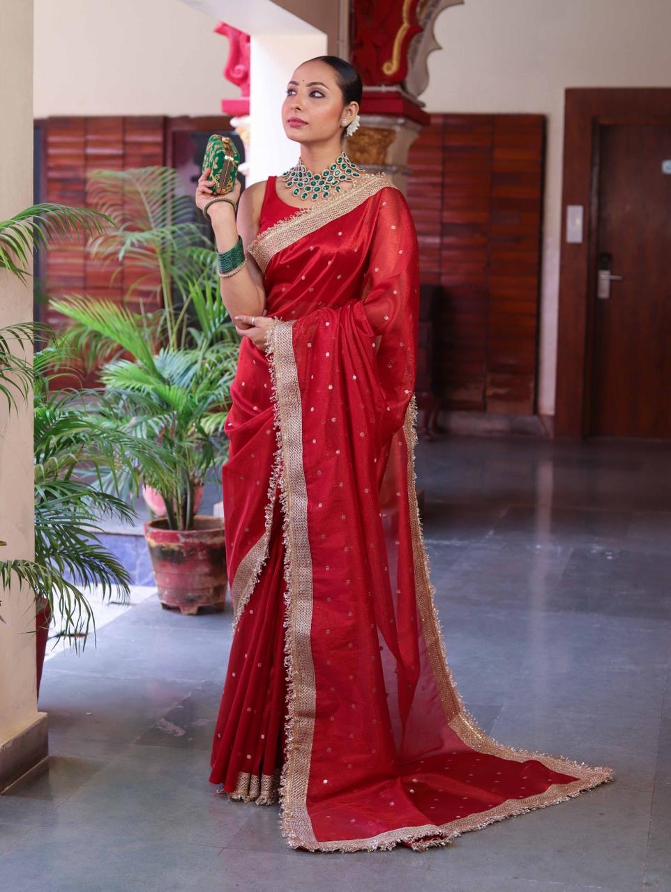 Maharani Tissue Saree