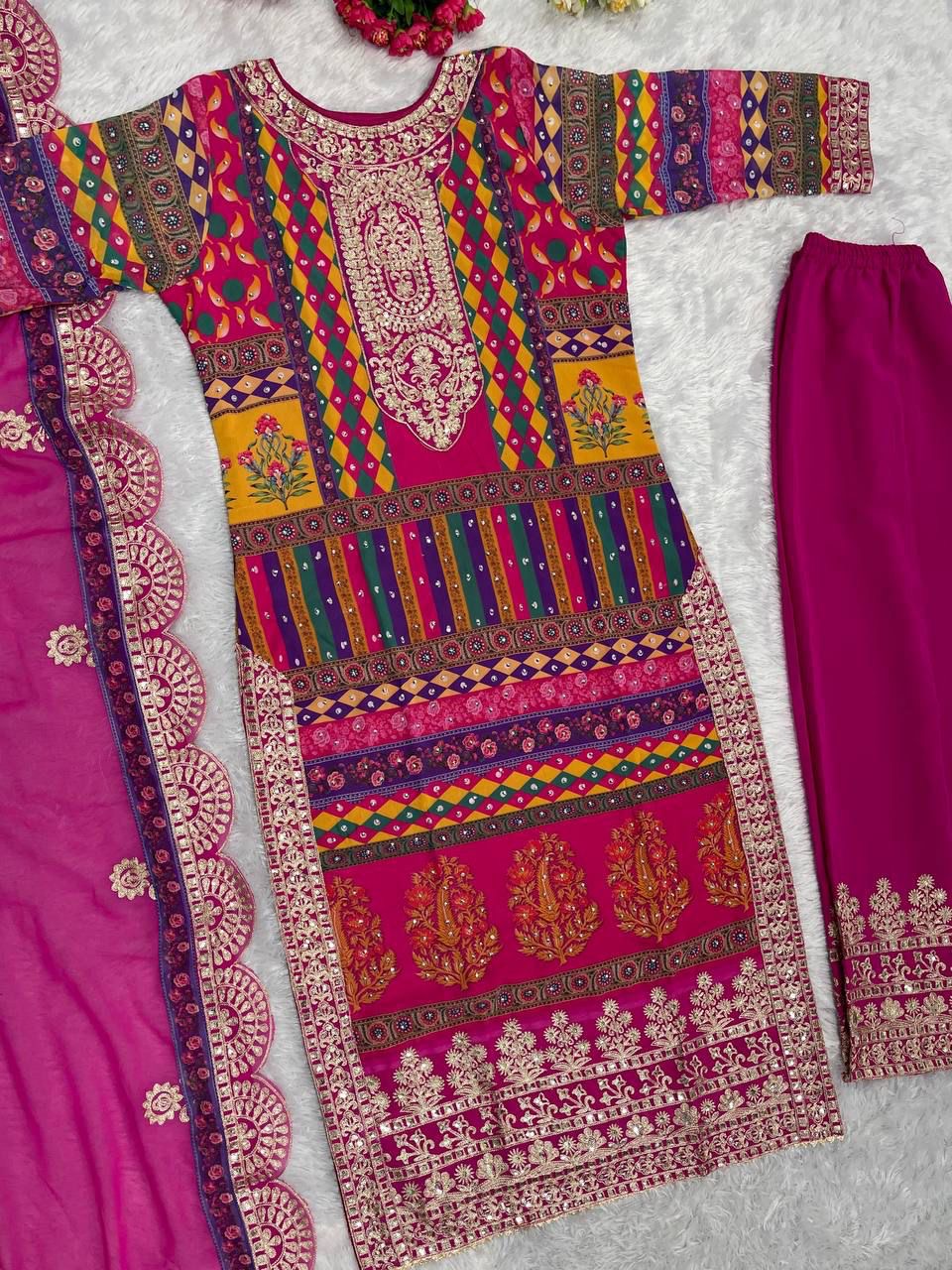 Designer Heavy Faux Georgette Pakistani Suit