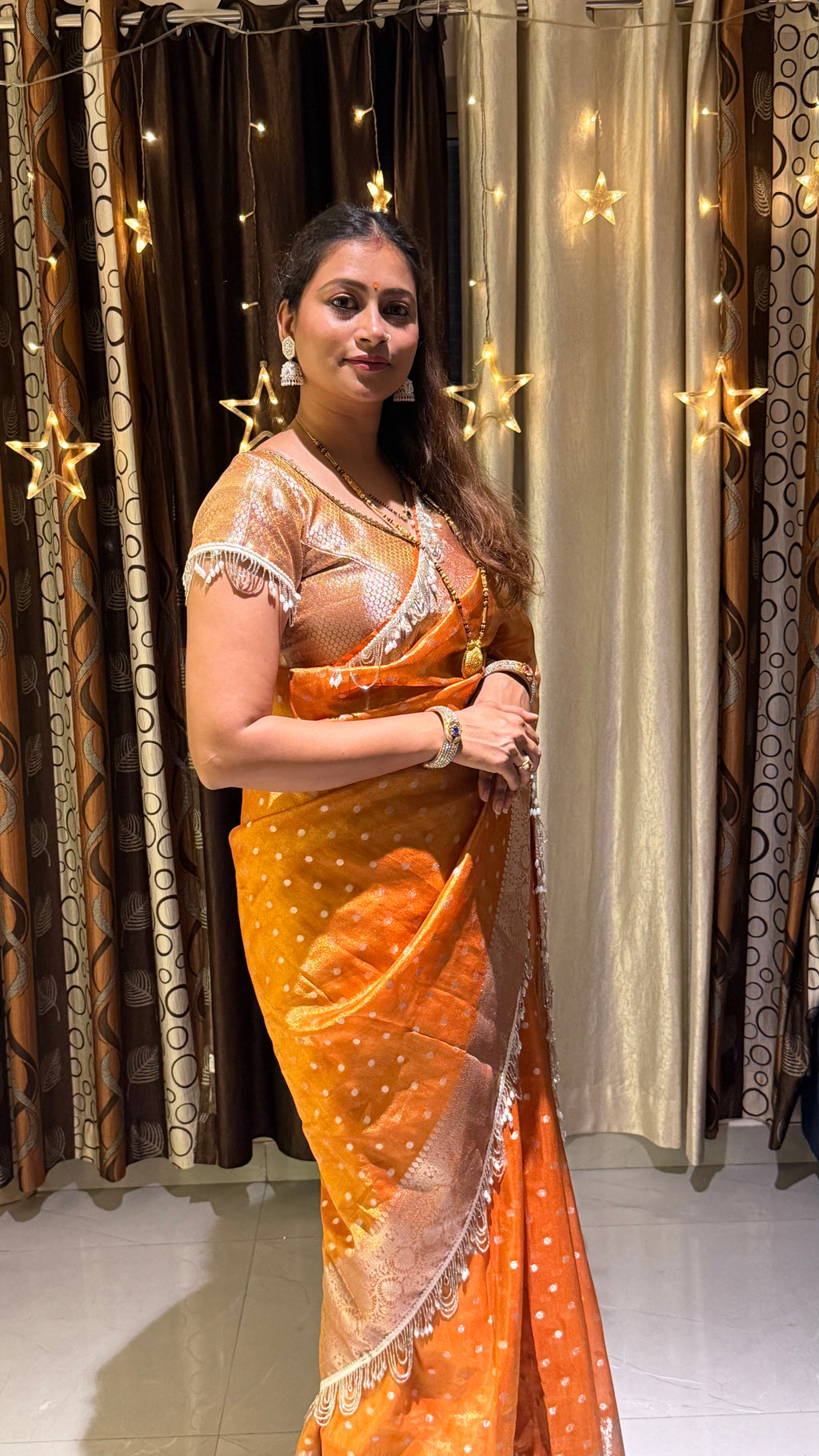 Designer Banarasi Tissue Silk Saree