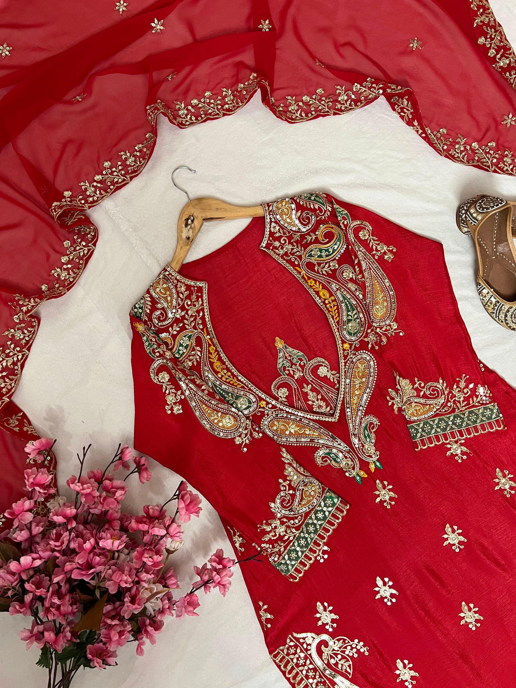 Newly Launched Kurti, Blouse, Pant & Dupatta Set