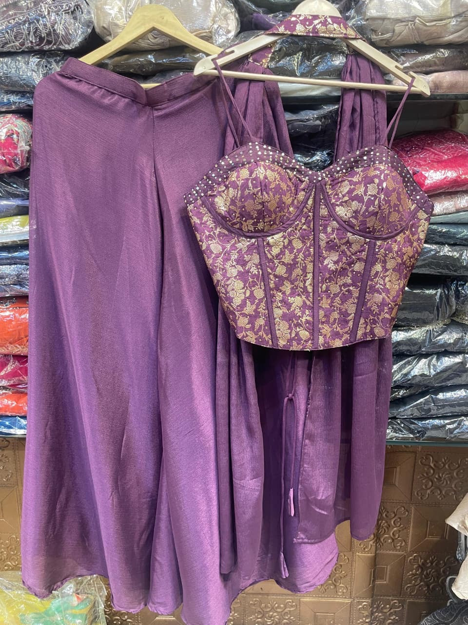 Plazzo Coord 3 piece Set