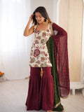 Premium Kurti, Sharara & Dupatta Set