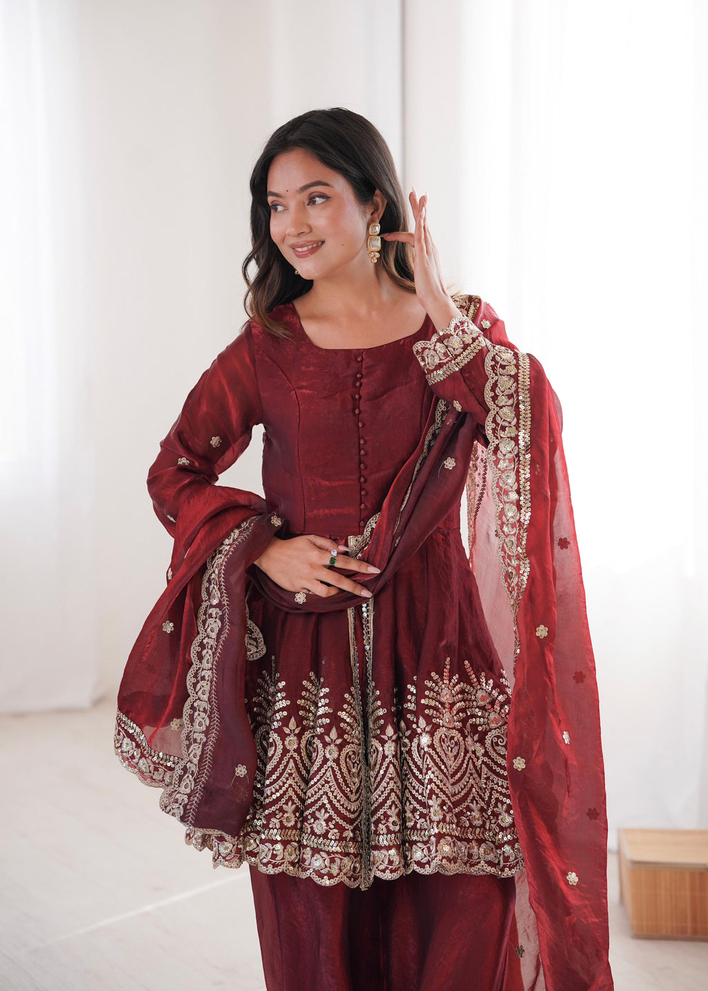 Designer Party Wear Plazzo Set