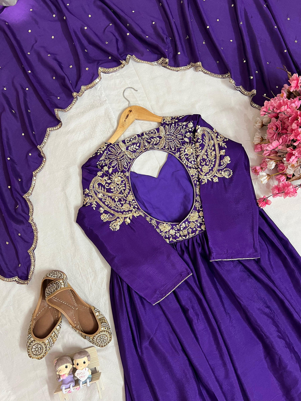 Designer Anarkali Gown with Elegant Dupatta