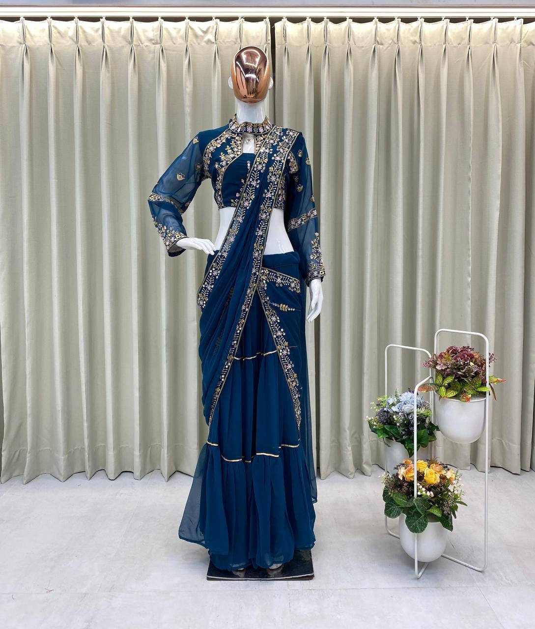 Wedding Season Special Fancy Party Wear Lehenga Saree