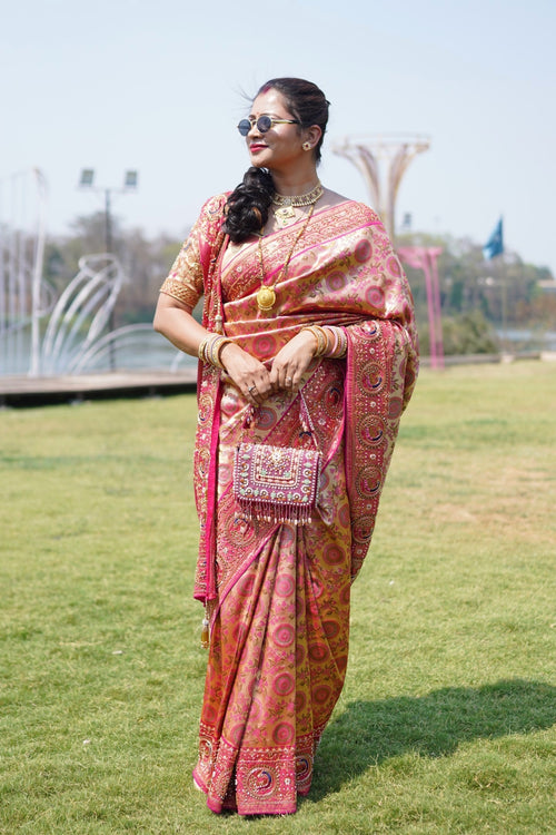 Designer Aari Work Saree