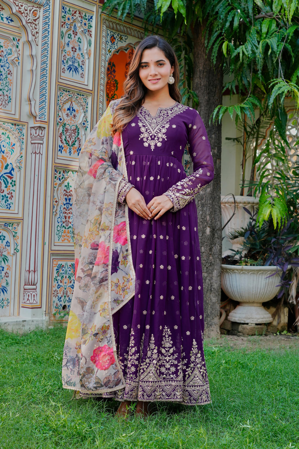 Premium Gown Pant Dupatta Set