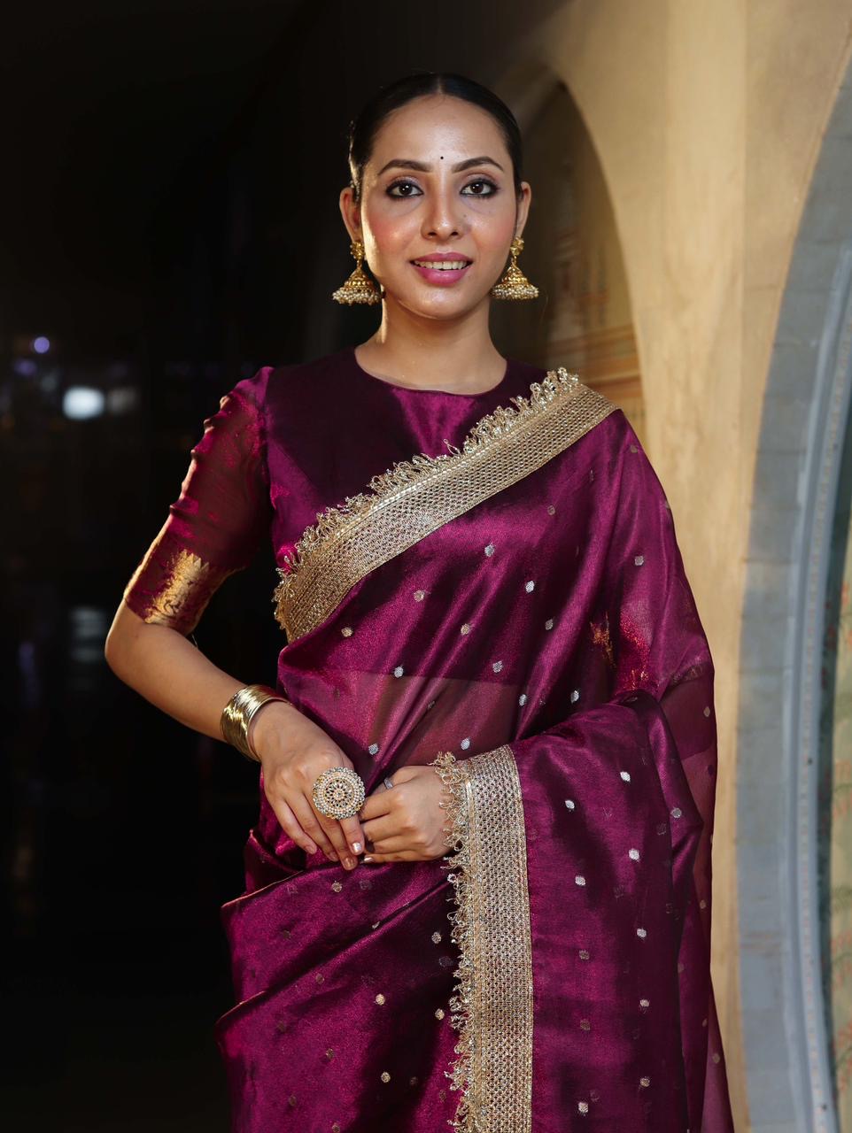 Maharani Tissue Saree