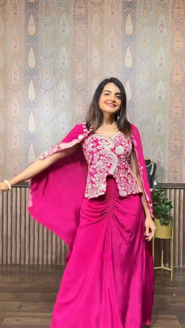 Indo-Western 3-Piece Dhoti Set