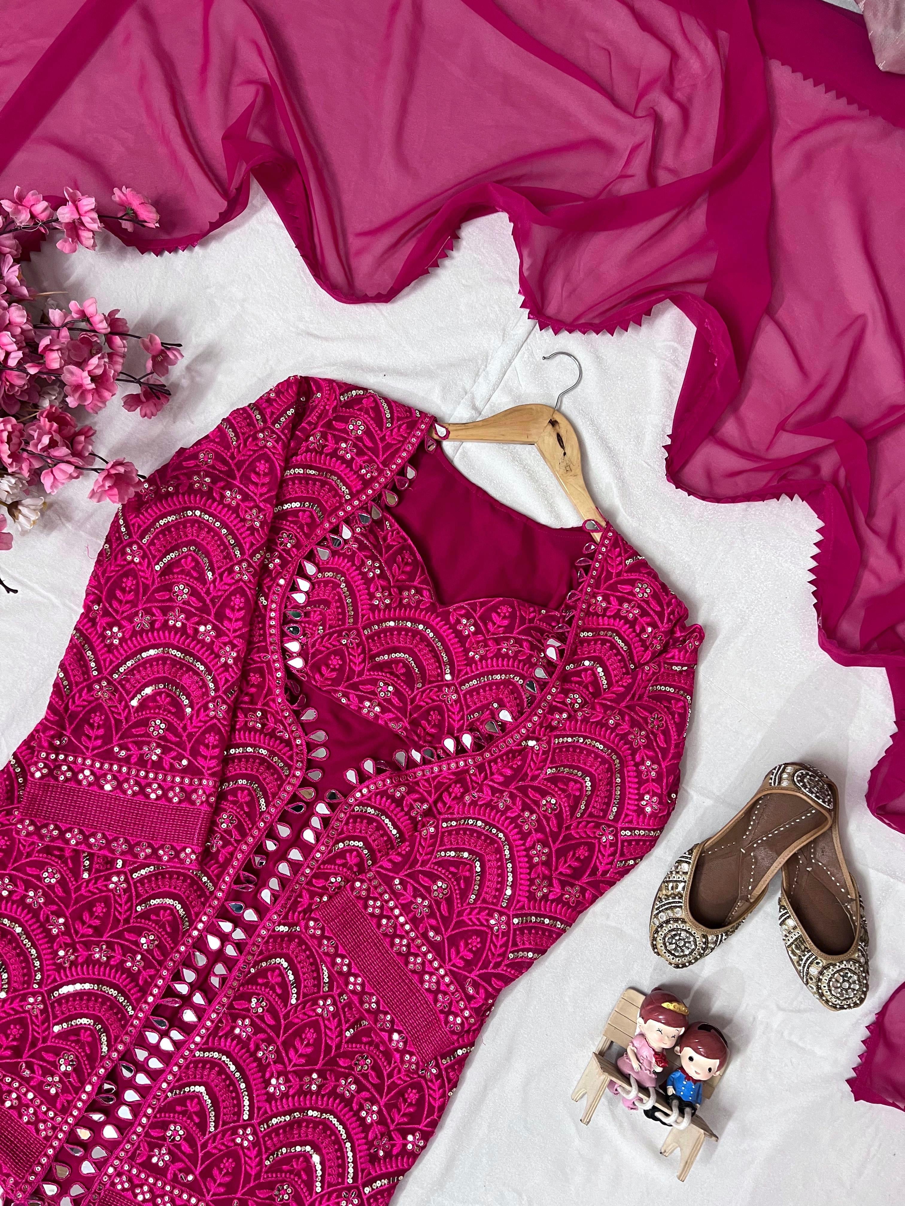 Indo-Western Sharara Set