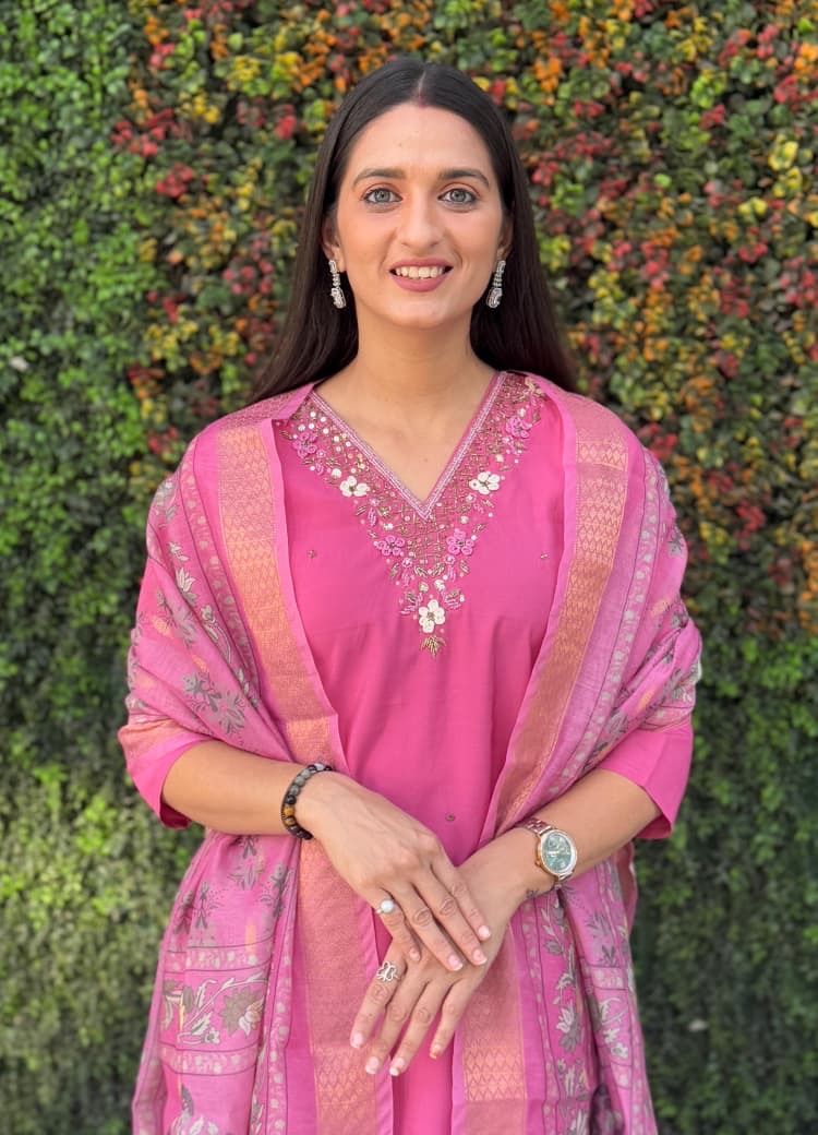 Designer Kurti, Pant & Dupatta Set