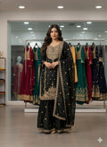 Trendy Cording Sequin Embroidered Sharara Set